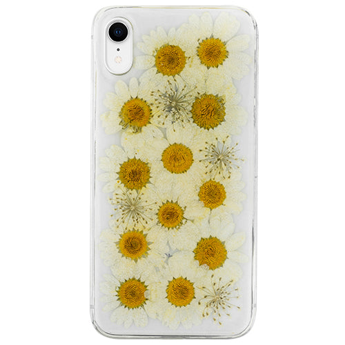 Real Flowers White Case Iphone XR