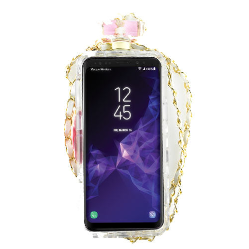 Handmade Flower Bling Bottle Case Samsung S9 Plus