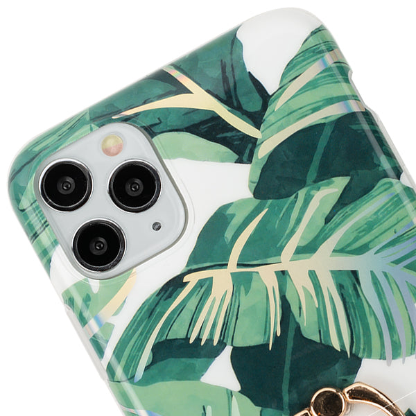 Green Leaves Ring Case Iphone 11 Pro Max