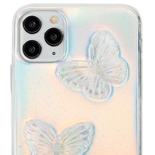 Butterflies Silver 3D Case IPhone 13 Pro