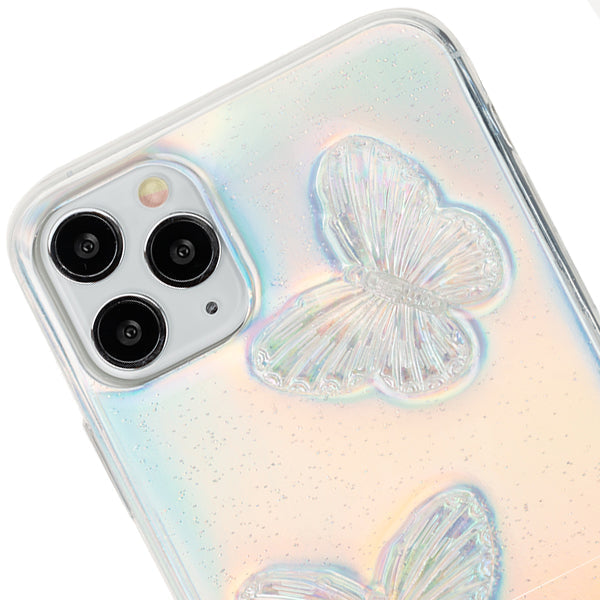 Butterflies Silver 3D Case IPhone 13 Pro