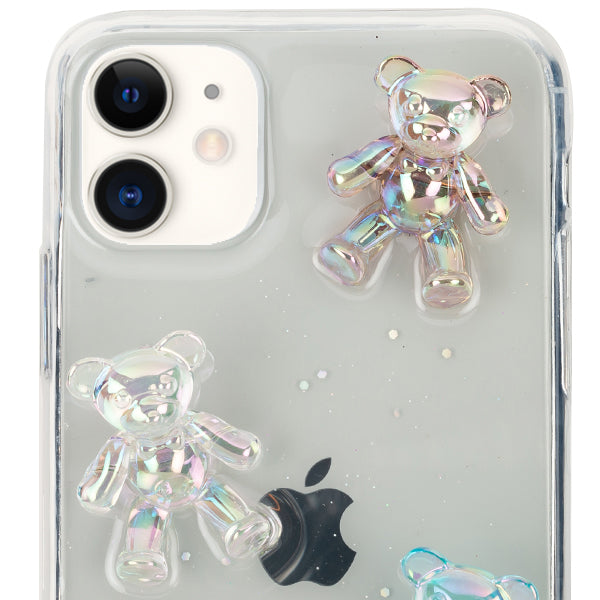 Crystal Sitting Teddy Bear Case Iphone 12 Mini