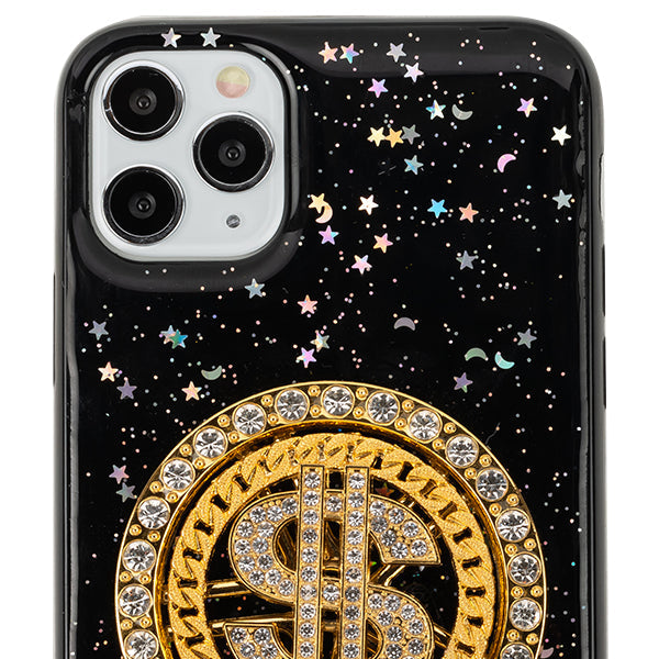 Spinning $ Black Case IPhone 12/12 Pro