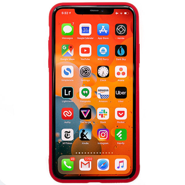 Leather Style Red Gold Case IPhone 12/12 Pro