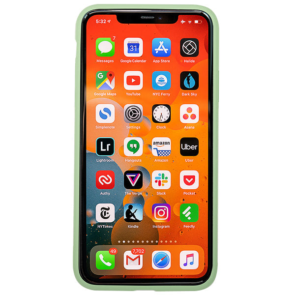 Leather Style Mint Green Gold Case Iphone 11 Pro