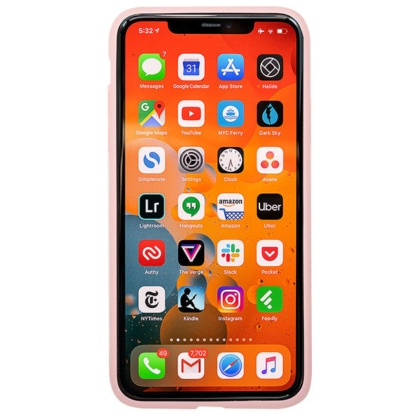 Leather Style Light Pink Gold Case IPhone 13 Pro