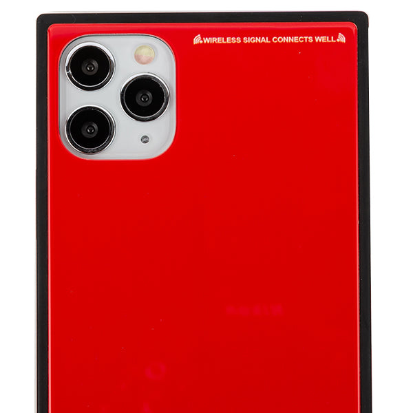 Square Hard Box Red Case IPhone 12 Pro Max