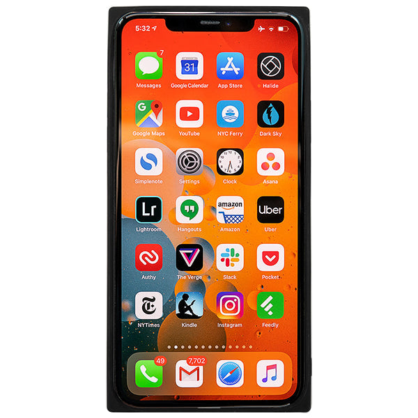 Square Hard Box Black Case IPhone 12 Pro Max