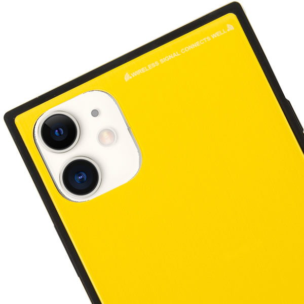 Square Hard Box Yellow Case Iphone 11