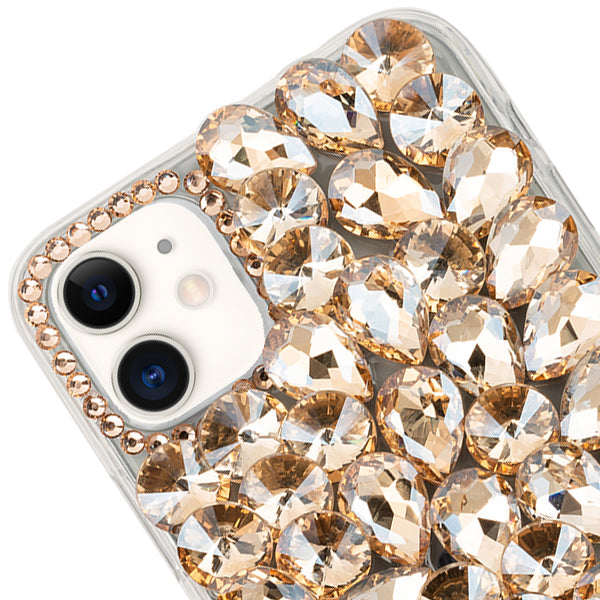 Handmade Bling Gold Case Iphone 12 Mini