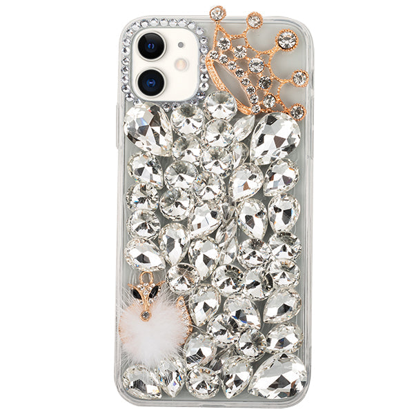 Handmade Bling Silver Fox Case Iphone 12 Mini