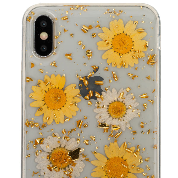 Real Flowers Yellow Flake Iphone XS Max