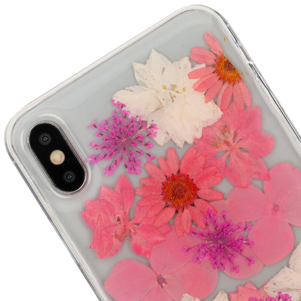 Real Flowers Pink Case Iphone 10