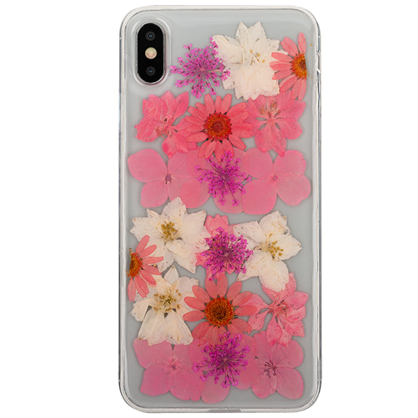 Real Flowers Pink Case Iphone XS Max