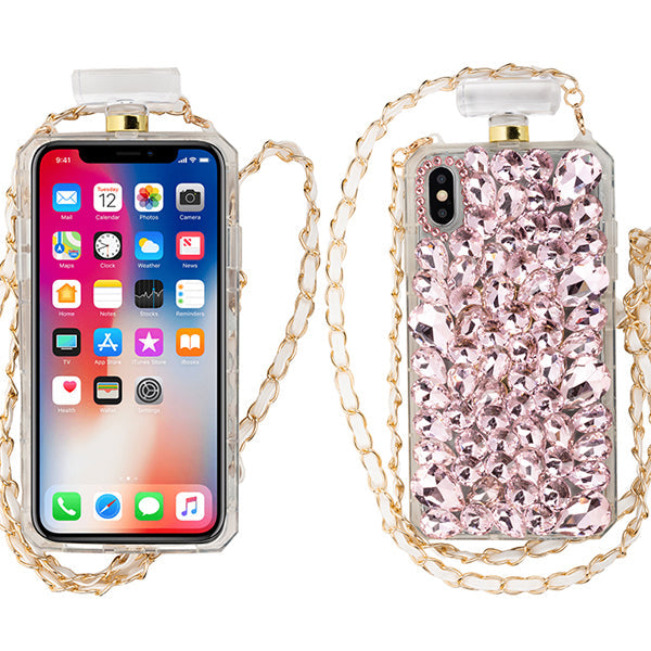 Handmade Bling Pink Bottle Case Iphone XS Max
