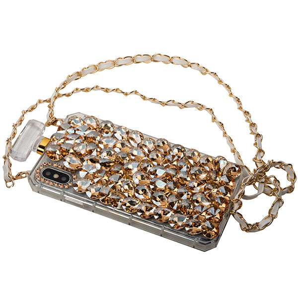 Handmade Bling Gold Bottle Case Iphone XR