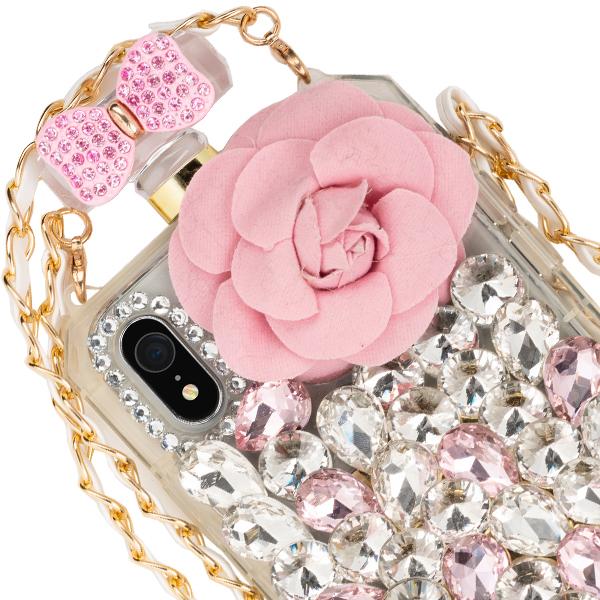 Handmade Bling Pink Flower Case Iphone XR