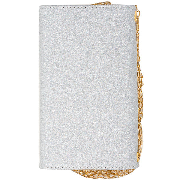 Glitter Detachable Purse Silver Iphone 10/X/XS