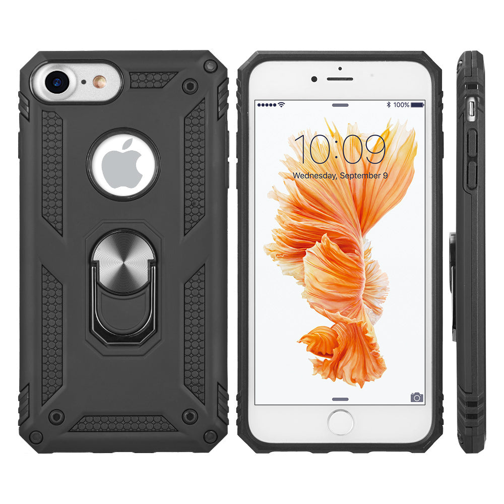 Hybrid Ring Black Case Iphone 6/7/8 - Bling Cases.com