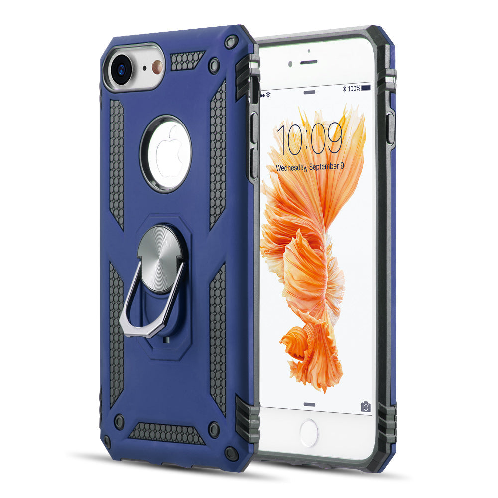 Hybrid Ring Blue Case Iphone SE 2020 - Bling Cases.com