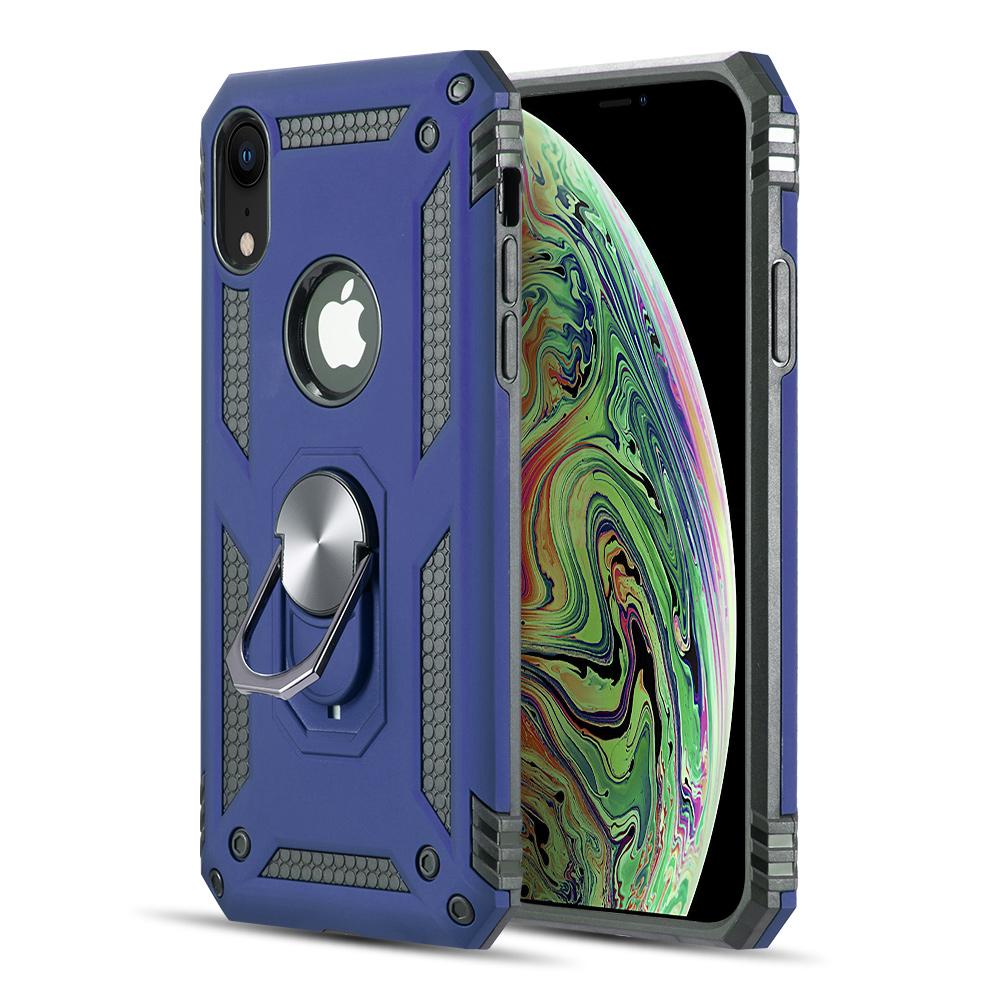 Hybrid Ring Case Blue Iphone XR - Bling Cases.com