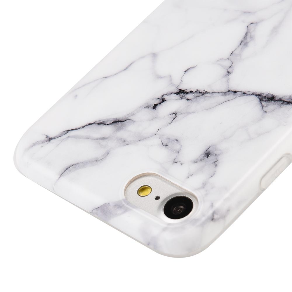 Marble Soft Skin White Iphone SE 2020 - Bling Cases.com