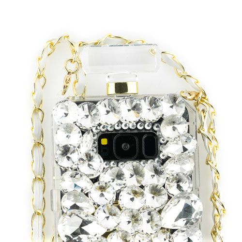 Handmade Bling Silver Bottle Case Samsung S8 - Bling Cases.com