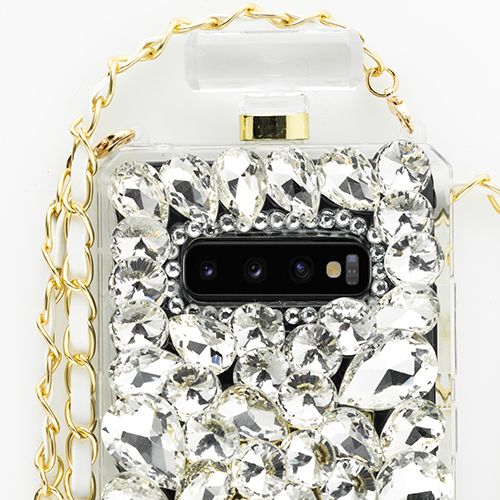 Handmade Silver Stones Bottle Case Samsung S10