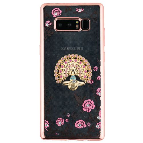 Peacock Ring Holder Note 8 - Bling Cases.com