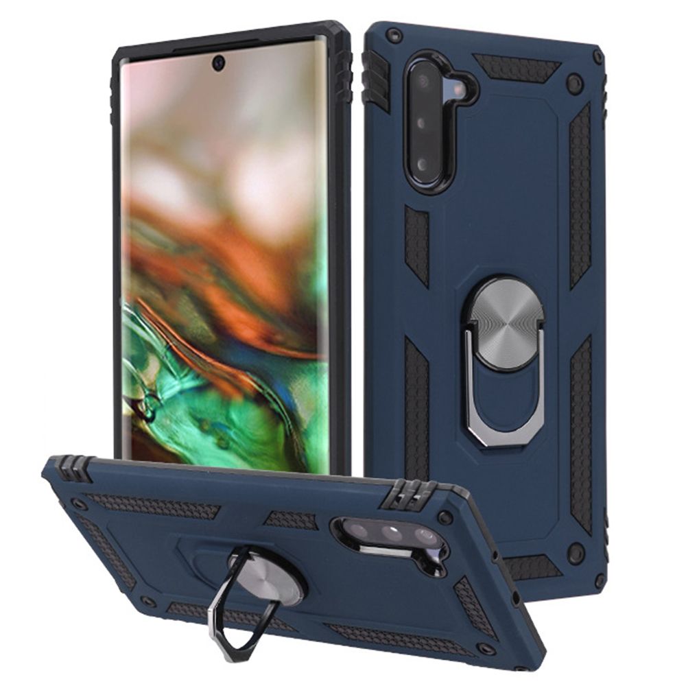 Hybrid Ring Blue Case Samsung Note 10 - Bling Cases.com