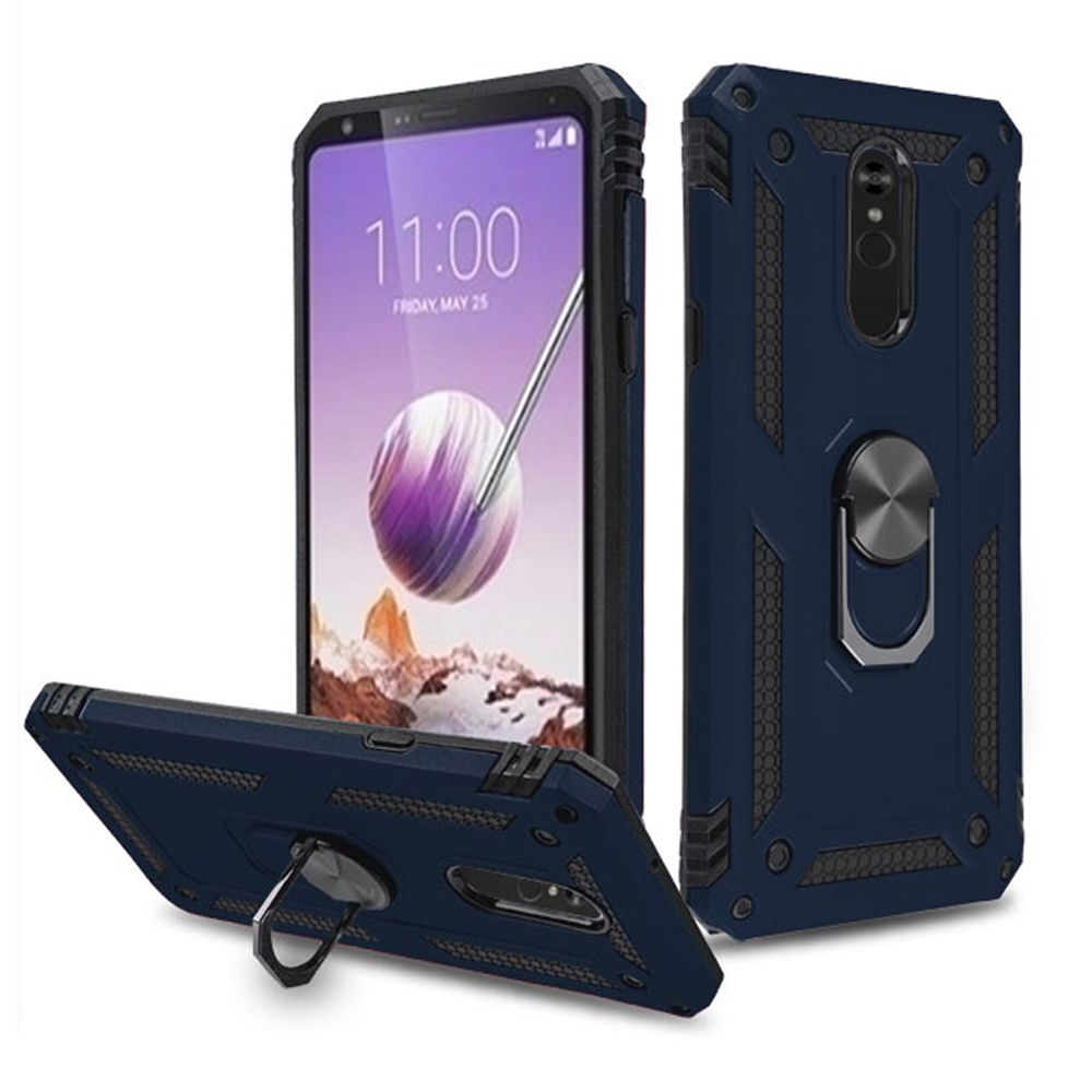 Hybrid Ring Blue Lg Stylo 5 - Bling Cases.com