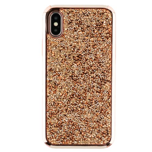 Hybrid Bling Rose Gold Case Iphone XS MAX - Bling Cases.com