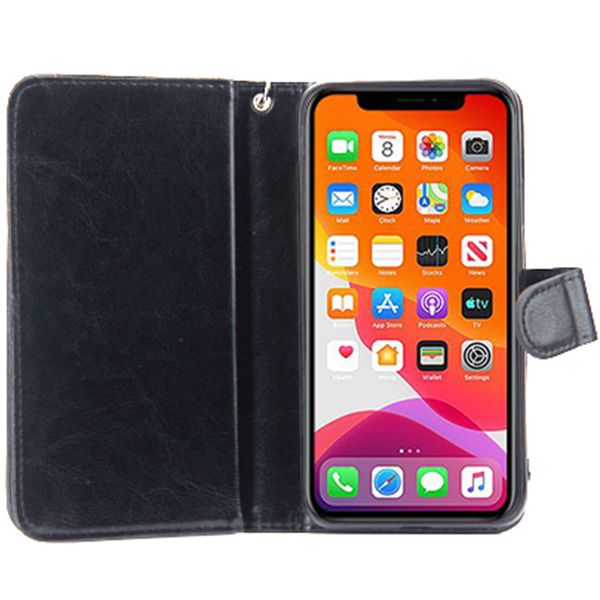Handmade Detachable Bling Black Wallet Iphone 11 Pro Max