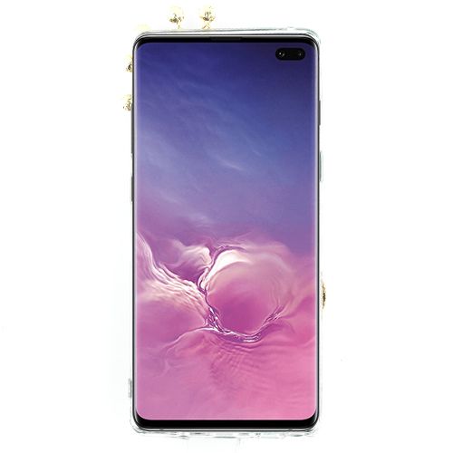 Handmade Bling Silver Fox Stones Samsung S10