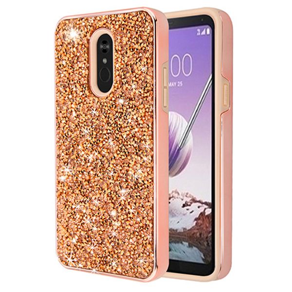 Hybrid Bling Rose Gold Stylo 5 - Bling Cases.com