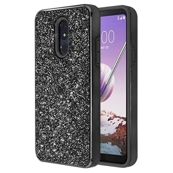 Hybrid Bling Grey Stylo 5 - Bling Cases.com