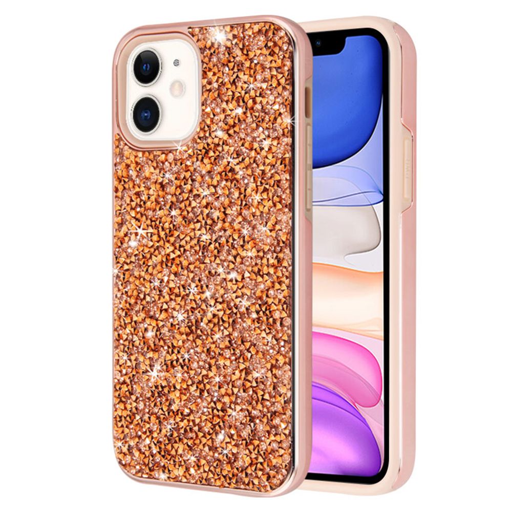 Hybrid Bling Rose Gold Case Iphone 11 - Bling Cases.com