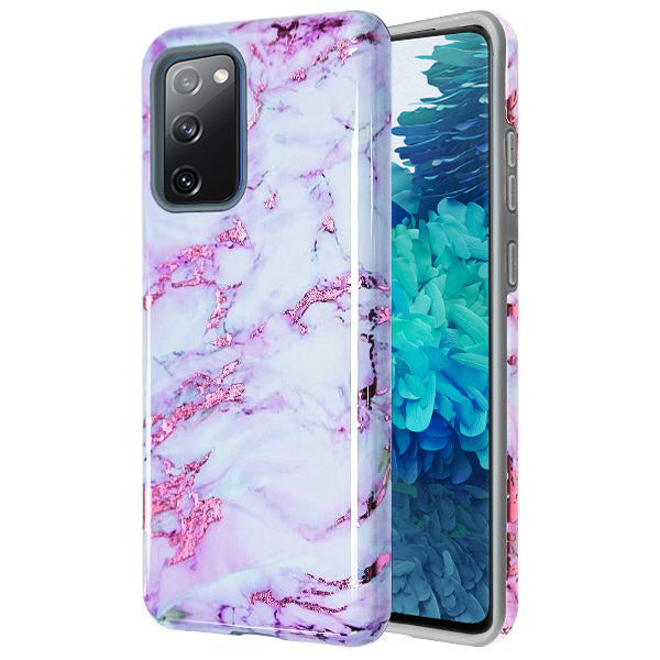 Hybrid Marble Purple White  Samsung S20 FE