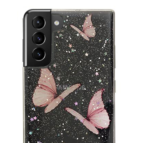 Butterflies Pink Samsung S21 Plus