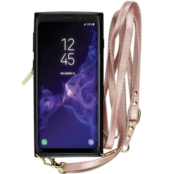 Crossbody Pouch Rose Gold Case S9 Plus