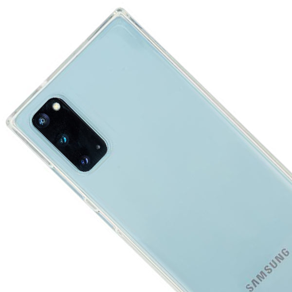 Square Box Light Blue Skin Clear Samsung S20