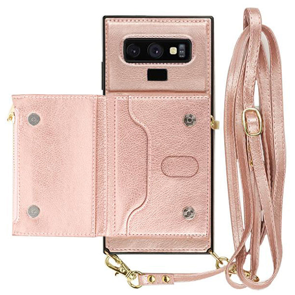 Crossbody Pouch Rose Gold Case Samsung Note 9