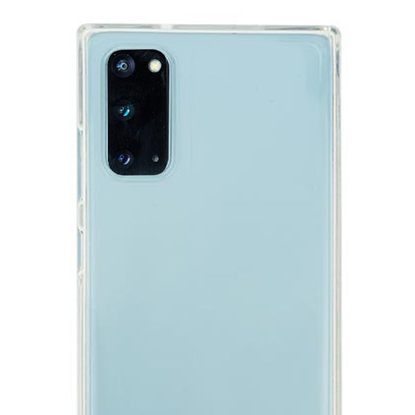 Square Box Light Blue Skin Clear Samsung S20