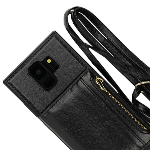 Crossbody Pouch Black Case Samsung S9