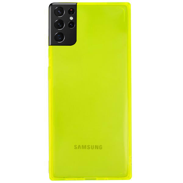 Square Box Skin Neon Green Samsung S21 Ultra