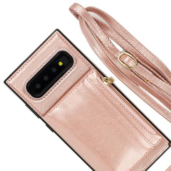 Crossbody Pouch Rose Gold Case Samsung S10