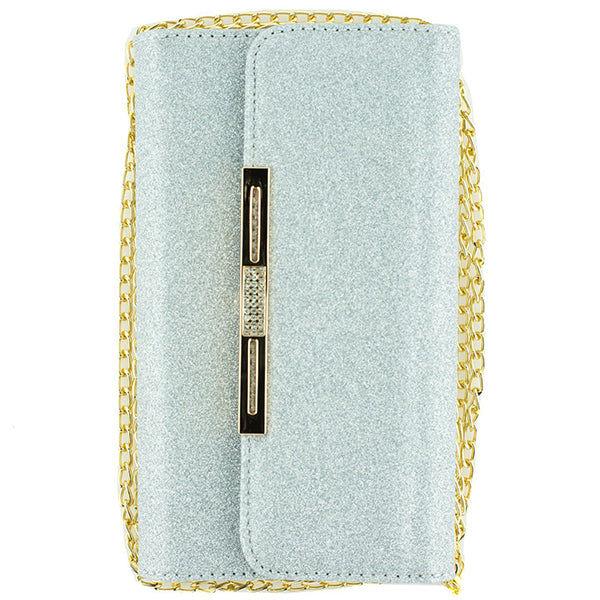 Glitter Detachable Purse Silver  Iphone XR
