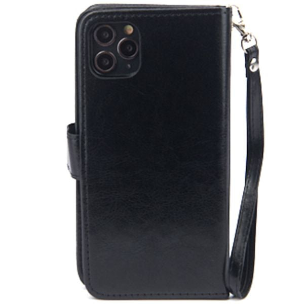 Handmade Detachable Bling Black Wallet Iphone 11 Pro Max