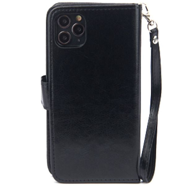 Handmade Detachable Bling Black Wallet IPhone 13