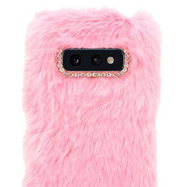 Fur Case Light Pink Samsung S10E